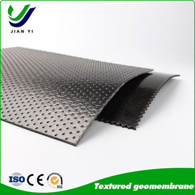 গুণমান  6m-8m Wide UV Resistant High Friction HDPE Textured Geomembrane Liner for Slope and Anti-Seepage Projects কারখানা