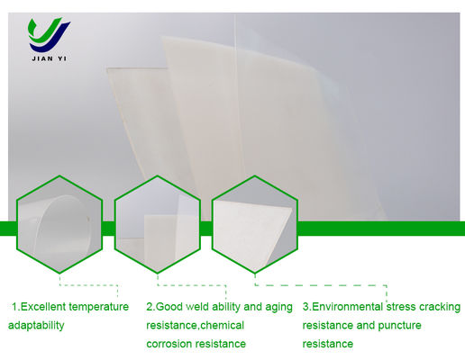 সাদা রঙের এইচডিপিই জিওমেমব্রেন সৌরবিদ্যুৎ কেন্দ্র এবং উন্মুক্ত সুইমিং পুলে তাপ নিরোধক করার জন্য সূর্যের আলো প্রতিফলিত করে