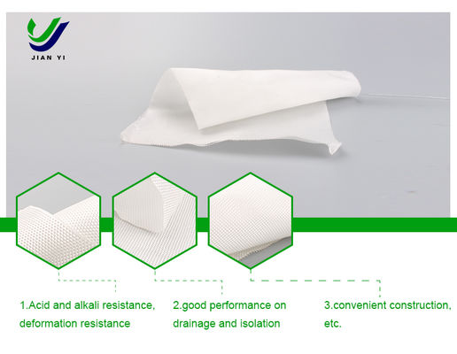 টানেল আস্তরণের সুরক্ষা এবং ড্যাঙ্কমেন্ট রিইনফোর্সমেন্টের জন্য শক্তিশালী সুই-পঞ্চড ননউভেন জিওটেক্সটাইল