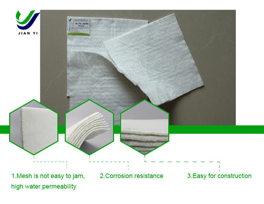 250g Polyester Long Fiber Geotextile with UV Resistance 70% and High Temperature Resistance 230℃ for River Regulation